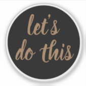 エレガントスクリプトの実行やる気を起こさせる シール (正面)