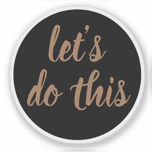 エレガントスクリプトの実行やる気を起こさせる シール (正面)