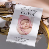 エレガントスクリプトの導入Archフォト誕生 案内状