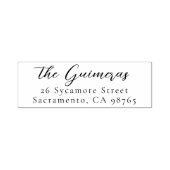 エレガントスクリプトの新しい結婚差出人住所 セルフインキングスタンプ (デザイン)