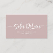 エレガントスクリプトの署名モダンプロフェッショナル 名刺 (正面)