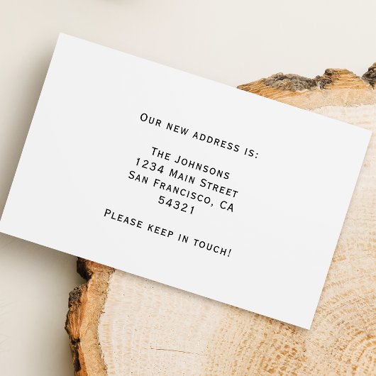 エレガントスクリプトを移動したミニマル版 名刺