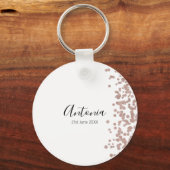 エレガントスクリプトネームバースデー キーホルダー (正面)