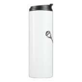 エレガントスクリプト名ポピー威厳がある誕生花 タンブラー (回転左)