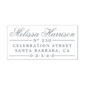 エレガントスクリプト名 |ヴィンテージ差出人住所 セルフインキングスタンプ (デザイン)