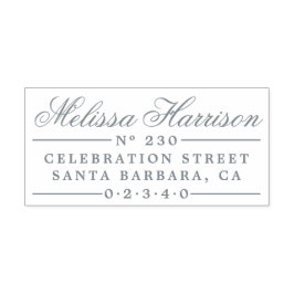 エレガントスクリプト名 |ヴィンテージ差出人住所 セルフインキングスタンプ