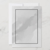 エレガントスクリプト日付の結婚発表を保存 招待状 (裏面)