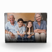 エレガントスクリプト祖父母おもしろい定義 フォトブロック (正面)