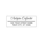 エレガントスクリプト署名#73名前差出人住所 セルフインキングスタンプ (デザイン)