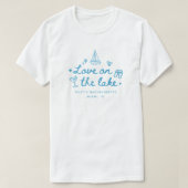 エレガントスクリプト「湖の恋」バチェラー Tシャツ (デザイン正面)