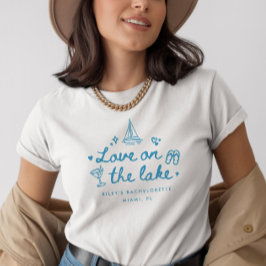 エレガントスクリプト「湖の恋」バチェラー Tシャツ