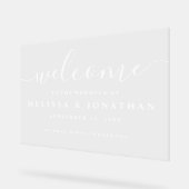 エレガントスクリプトSimplistic結婚のアクリル記号 アクリルサイン (傾斜)