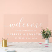 エレガントスクリプトSimplistic結婚のアクリル記号 アクリルサイン (ウェディング)