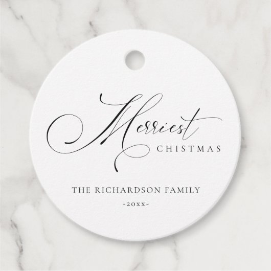 エレガントスクリプメリートスの挨拶 フェイバータグ (正面)