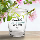 エレガントスクリプモダントかわいいグリッターハートカスタム ショットグラス