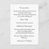 エレガントスクリプモダントの結婚詳細 エンクロージャーカード (裏面)