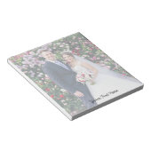 エレガントスクリプモダントカスタム文字写真結婚と写真 ノートパッド (アングル)