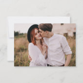 エレガントスクリプモダントミニマル結婚リストのQRコード 出欠カード (裏面)