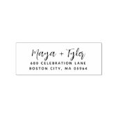 エレガントスクリプモダント手書きアドレス ラバースタンプ (押印)