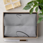 エレガントスクリプモダント編集可能ブラック文字書の 薄葉紙 (ギフト)