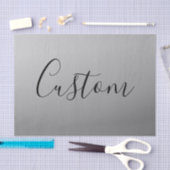 エレガントスクリプモダント編集可能ブラック文字書の 薄葉紙 (クラフト)