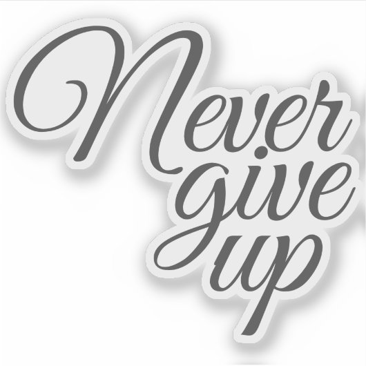 エレガントスクリプ与えトが上になしやる気を起こさせる シール (正面)