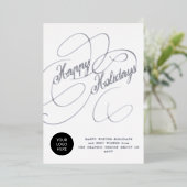 エレガントスクリプ企業のトカスタムロゴ 箔シーズンカード (立ち正面)