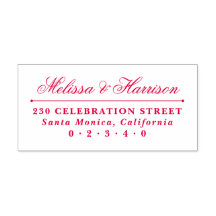エレガントスクリプ結婚ト名のフォーマル差出人住所