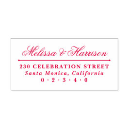 エレガントスクリプ結婚ト名のフォーマル差出人住所 セルフインキングスタンプ