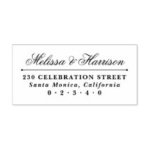 エレガントスクリプ結婚ト名のフォーマル差出人住所
