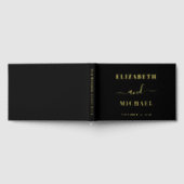 エレガントスクリプ結婚ト ゲストブック (全面)