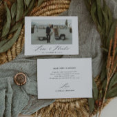 エレガントスクリプ縁どトフラットサンキューカード サンキューカード