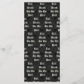 エレガントスケルトン結婚のメニュー プログラム (裏面)