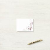 エレガントスタイリッシュさくらんぼパーソナライズされた ポストイット (デスク上)