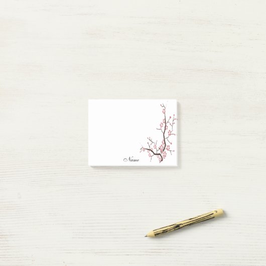 エレガントスタイリッシュさくらんぼパーソナライズされた ポストイット (デスク上)