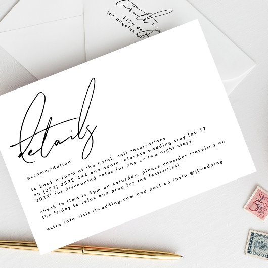 エレガントスタイリッシュカスタムWhite結婚 Black's詳細 エンクロージャーカード