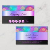 エレガントスタイリッシュカラフル《写真》ぼけ味ロイヤリティカード ロイヤリティカード (正面/裏面)