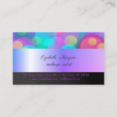 エレガントスタイリッシュカラフル《写真》ぼけ味ロイヤリティカード ロイヤリティカード (裏面)