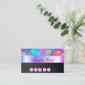 エレガントスタイリッシュカラフル《写真》ぼけ味ロイヤリティカード ロイヤリティカード (スタンド正面)