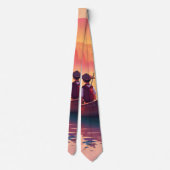 エレガントスタイリッシュクラシックGroomsmenネックタイ ネクタイ (裏面)