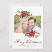 エレガントスタイリッシュクリスマスの写真 シーズンカード (正面)