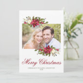 エレガントスタイリッシュクリスマスの写真 シーズンカード (スタンド正面)