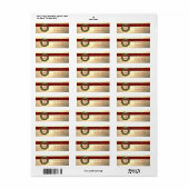 エレガントスタイリッシュクリスマスリース ラベル (フルシート)