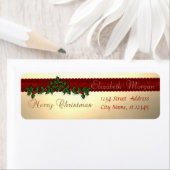 エレガントスタイリッシュクリスマス ラベル (インサイチュ)