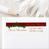 エレガントスタイリッシュクリスマス ラベル (インサイチュ)