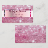 エレガントスタイリッシュグリッター《写真》ぼけ味フレーム紹介カード 紹介カード (正面/裏面)