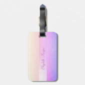 エレガントスタイリッシュシックお洒落猫 ラゲッジタグ (裏面縦)