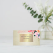 エレガントスタイリッシュシックな花 名刺 (スタンド正面)