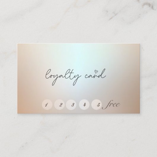エレガントスタイリッシュシンプルロイヤリティカード ロイヤリティカード (正面)
