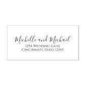 エレガントスタイリッシュシンプル差出人住所結婚ズ セルフインキングスタンプ (デザイン)